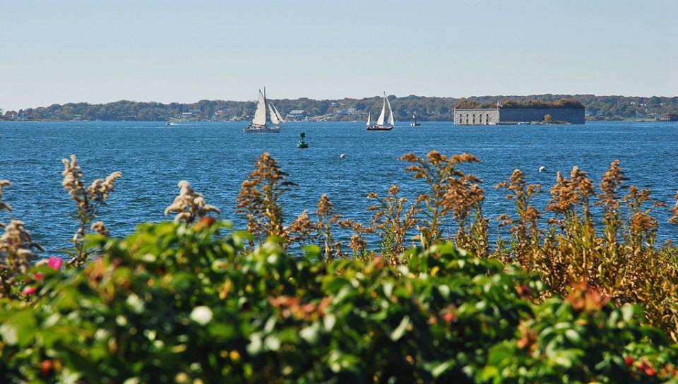 Overlooking Casco Bay and Fort Gorges